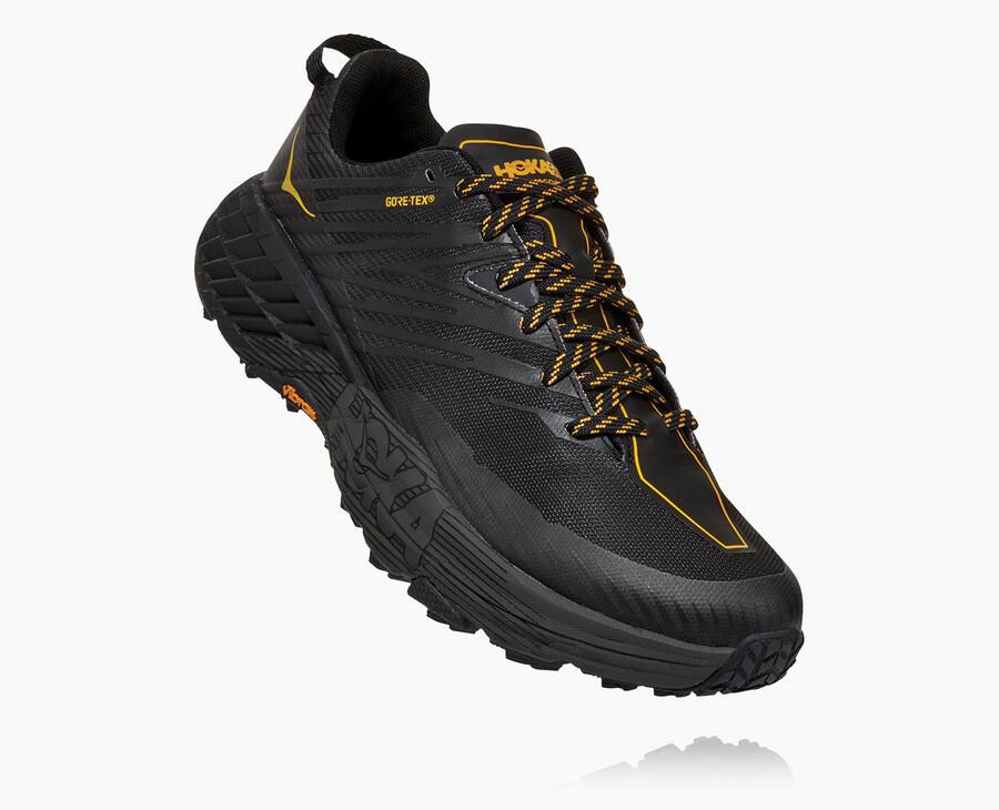 Hoka Mens Trail Shoes NZ - Hoka One One Speedgoat 4 Black (EQA248176)